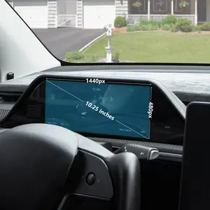 Hansshow modeli 3 Y entegre pano enstrüman küme 8.9 inç LCD ekran Tesla araba Dash ekran kamera ile