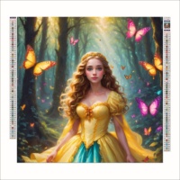 G-89 diamant Art peinture personnalisé mosaïque 5D bricolage princesse peinture toile papillon décor à la maison diamant peinture Kit