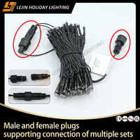 Guirlandes lumineuses LED blanches en PVC imperméables IP44 pour la décoration de fêtes et de festivals en extérieur, personnalisables pour la Noël