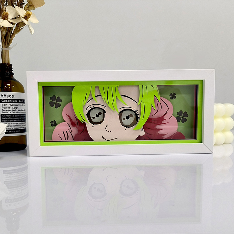Wholesale LED Light Box Anime 3D Paper Carving Lamp RGB