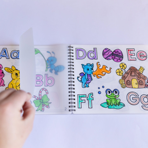 A5 Formaat Aangepaste Afdrukken Herbruikbare Siliconen Kinderen Kinderen Magic Kleurboek, Wasbaar Volwassen Tekening Schilderij Notitieboek - Product Image 2