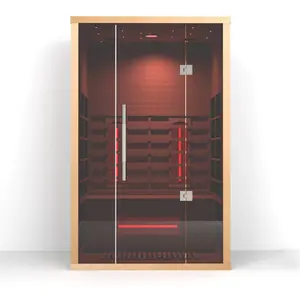 Cedro vermelho sauna portátil infravermelho finlandês sauna infravermelho distante sauna spa cápsula