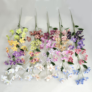 Fleurs artificielles en soie (orchidée, delphinium, jacinthe) pour la remise des diplômes et Noël – Vente en gros - Product Image 3