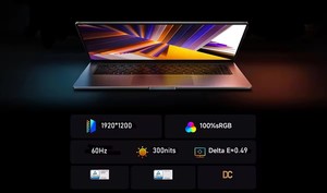 Intel FHD + 60Hz I5หน้าจอกราฟิก UHD 16 2024 16 "12450H 4.4GHz + 60Hz หน่วยความจำ16GB RAM 512GB 56Wh แบตเตอรี่อะแดปเตอร์100W - Product Image 4