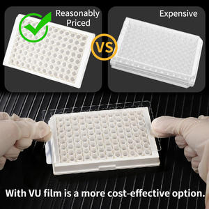 Film d'étanchéité PP transparent anti-UV Bestsuit pour plaques PCR à 96 puits profonds à fond plat, protection IP55, pour expériences scientifiques - Product Image 2