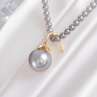 NOUVEAU Pendentif NFC Perle d'imitation luxueuse avec puce NFC intégrée Collier HF RFID Contrôle d'accès Cadeau NFC pour la Saint-Valentin
