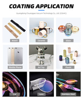 Machine de placage sous vide PVD à or véritable CGVAC, contrôlée par PLC, garantie 1 an, système de revêtement de bijoux de luxe avec pompe et moteur