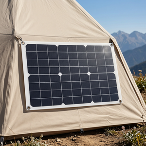 Panneaux solaires monocristallins flexibles ALECTER APH-FB85 légers 20W 18V, efficacité 21,5%, certifiés CE TUV, garantie 12 mois - Product Image 2