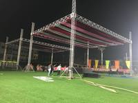 Structure de treillis en aluminium pour toit plat, pour écran LED, éclairage DJ, enceintes suspendues, festivals, événements, expositions et spectacles en direct.