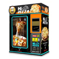 Distributeur automatique de pizzas pour l'intérieur et l'extérieur, kiosque réfrigéré en libre-service pour aéroports et cantines scolaires