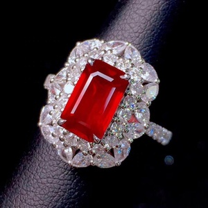 Anillos clásicos <span class=keywords><strong>para</strong></span> mujer, anillo <span class=keywords><strong>de</strong></span> piedras preciosas <span class=keywords><strong>de</strong></span> rubí rojo Vintage Original, joyería fina hecha a mano, regalo <span class=keywords><strong>de</strong></span> compromiso <span class=keywords><strong>de</strong></span> boda - Product Image 5