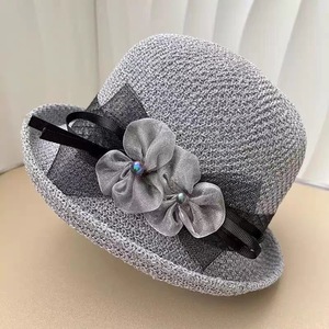 Summer Rolled-edge Embroidered Flower Bucket Sunshade Hat Women Outdoor Travel Camping Casual Fashionable Korean-style Sun - Product Image 3