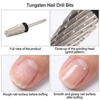 Embouts à ongles en carbure de tungstène usinés CNC de précision personnalisés pour le retrait de gel acrylique et la manucure