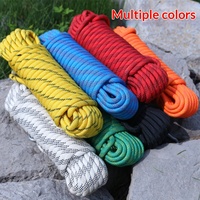 Corde statique de sécurité pour l'escalade et la descente en rappel pour activités de plein air avec doubles crochets Modèle 12 10-18m