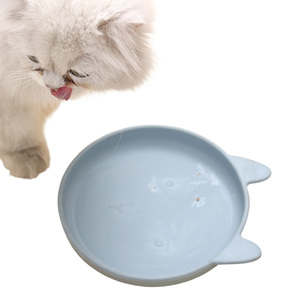 Assiettes pour animaux domestiques et lit pour chien combinés – Fournitures premium pour animaux avec tapis d'alimentation antidérapant en silicone et assiette en silicone en forme de chat - Product Image 3