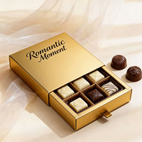 Boîte cadeau de luxe en papier rigide écologique imprimée UV personnalisée pour les faveurs de mariage, les bonbons, les desserts, les chocolats et les aliments