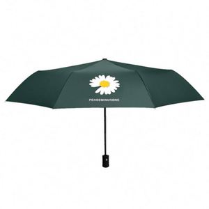 Parapluie de soleil personnalisé pour adultes, avec sac à dos, verrouillage automatique, 8 baleines, type crochet, entièrement automatique, 190T - Product Image 1