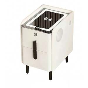 Table <span class=keywords><strong>de</strong></span> chevet intelligente à <span class=keywords><strong>LED</strong></span> en gros avec lecteur d'empreintes digitales et station <span class=keywords><strong>de</strong></span> recharge sans fil, table <span class=keywords><strong>de</strong></span> chevet multifonctionnelle - Product Image 6