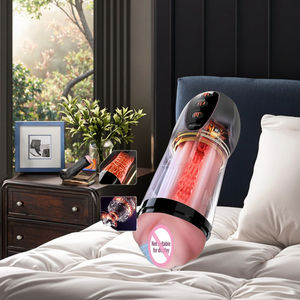 Vente en gros automatique TPE masturbateur tasse 10 Modes de vibration silencieux moteur chauffage caractéristiques d'aspiration pour la Masturbation masculine vagin - Product Image 5