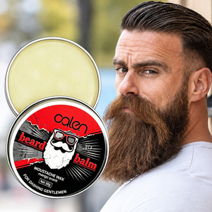 MOQ 30 Etichetta Privata Design GRATUITO Miglior Balsamo per Barba alla Vitamina C Cera Anti-crespo Tenuta Forte Cura Maschile 30g Cera Idratante per Barba - Product Image 1