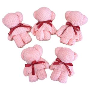 Đáng yêu gấu hình dạng phim hoạt hình trẻ em cơ thể rửa vải mềm san hô Fleece khăn - Product Image 6