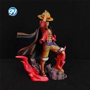 Figurine <span class=keywords><strong>de</strong></span> collection Luffy <span class=keywords><strong>Empereur</strong></span> des Mers à deux têtes interchangeables, modèle d'anime, ornement en stock, artisanat en plastique <span class=keywords><strong>de</strong></span> qualité supérieure - Product Image 1