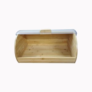 กล่องขนมปังไม้ไผ่พร้อมฝาเปิด-ปิด กล่องเก็บขนมปังสำหรับใช้ในบ้าน - Product Image 3