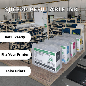 <span class=keywords><strong>Cartouche</strong></span> <span class=keywords><strong>rechargeable</strong></span> Wel-Try SJIC36P(T44C) compatible avec l'imprimante ColorWorks CW-C6500/C6000, emballage en vrac d'encre vide pour jet d'encre - Product Image 2