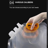 8.2Mm 20 30150 Ml Huile Moteur Emballage Biodégradable Boisson En Plastique Liquide Vaisselle Stand up Spout Pouch Avec Bec