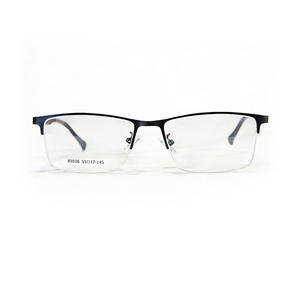 Monturas de Gafas Metálicas de Media Montura Danyang 89036, Tamaño Mediano, Lentes de Plástico, para Hombre, Estilo Ejecutivo - Product Image 2