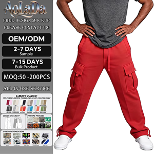 Pantaloni Cargo da <span class=keywords><strong>Uomo</strong></span> in Cotone Chino di Alta Qualità, Stile Casual, Produzione Cinese Personalizzata all'Ingrosso - Product Image 1