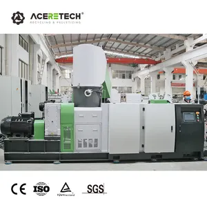 Free Accessories 800kg/h Waste Plastic PVB Film/Flakes Recycling Water Ring Hot Cutting Granulators Line ACS-H800/120