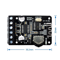 Carte d'amplificateur de puissance stéréo 10W/15W/20W Bluetooth 12V/24V Module d'amplificateur numérique haute puissance XY-P15W