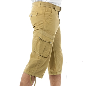 Wholesale Custom Design Men's Cargo <b>Shorts</b> Multi Pocket Loose Fit <b>3</b>/<b>4</b> Length Casual Stylish and Everyday Streetwear Bottoms - Product Image 3
