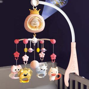 Música cama campana bebé juguetes suaves Rc proyección de luz multifuncional sueño calmar móvil cama de bebé juguetes colgantes - Product Image 3