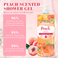 Soins de la peau professionnels en gros, marque privée, luxe, biologiques, à base de plantes, nourrissants, blanchissants, à bulles, parfumés à la pêche, liquides