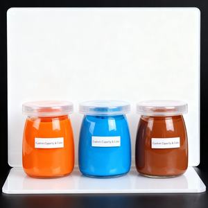 ขวดแก้วใสขนาด 100 มล. 200 มล. 350 มล. สำหรับนม โยเกิร์ต พุดดิ้ง พร้อมฝาพลาสติก สำหรับใส่ข้าวโอ๊ต เมล็ดกาแฟ ขายส่ง - Product Image 6