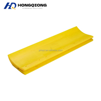 Lame de grattoir en polyuréthane Hongqiong à faible bruit, résistante aux chocs, à bord souple, anti-rayures, pour criblage minier, personnalisable