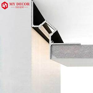 Profilé LED encastré ultra-plat pour plafond en aluminium, éclairage linéaire pour espaces étroits et angles, <span class=keywords><strong>avec</strong></span> effet de reflet et de fente d'ombre - Product Image 1