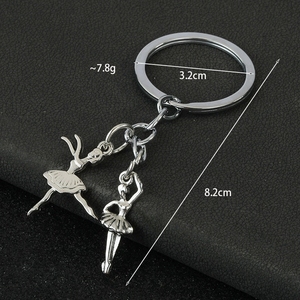 Porte-clés en métal en forme de ballerine, cadeau pour danseurs - Product Image 4