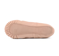 Nouveautés 2026 : Chaussons de ballet en cuir avec doublure en coton doux pour tout-petits, rose