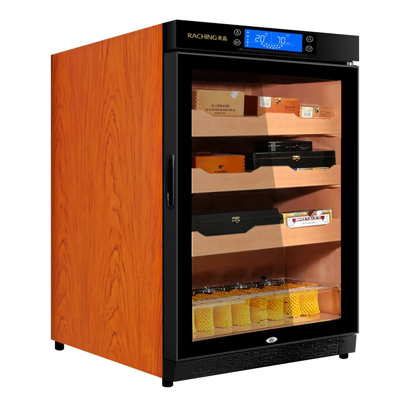 Factory direkt verkauf holz zigarre schrank humidor mit temperatur kontrolle