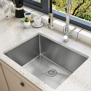 Fregadero de Cocina de Alta Calidad de 25x20x10 Pulgadas, Fregadero Bajo Encimera de Acero Inoxidable 304, Fregadero Individual para Lavar Platos, Moderno e Inteligente - Product Image 6