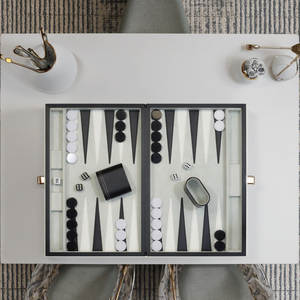 Sonny trong nhà PU da bàn cờ trò chơi sang trọng <span class=keywords><strong>18</strong></span> inch tùy chỉnh backgammon <span class=keywords><strong>Set</strong></span> - Product Image 3