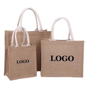 <span class=keywords><strong>Bolsa</strong></span> <span class=keywords><strong>de</strong></span> Mano Grande Ecológica <span class=keywords><strong>de</strong></span> Yute y Cáñamo, con Asas <span class=keywords><strong>de</strong></span> Cuerda, Diseño Personalizado con Logotipo, Reutilizable para Compras - Product Image 1