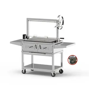 Argentina Style Stainless Steel Barbeque Grill Argentine Barbecue Charcoal BBQ Grills Outdoor