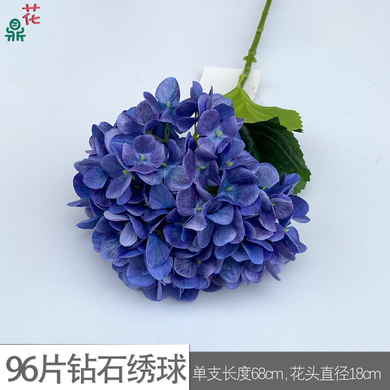 ดอกไฮเดรนเยียเพชร 96 ชิ้น GFG สีฟ้า-ม่วง