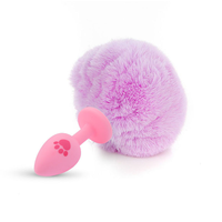 Bouchon anal en silicone médical avec gemme colorée pour adultes
