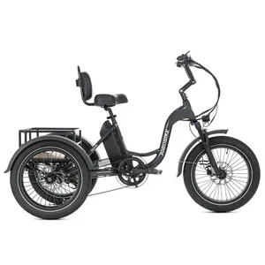 Bicicleta Eléctrica de Carga con Neumáticos Gruesos, Batería LG720Wh, Capacidad de 150 kg, Freno Hidráulico, Suspensión Delantera, Canasta Trasera, Almacén en la UE - Product Image 2