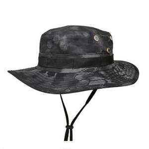 Summer Sun UV Protecting Wide Brim Safari Hats Bucket Boonie Hats Camo Mesh Fishing Hat - Product Image 1